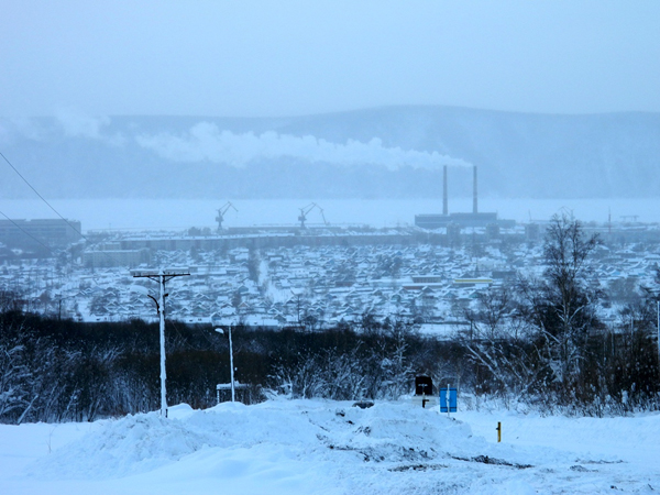 город Николаевск-на-Амуре. Вид с лыжной базы "Старт" - 2013